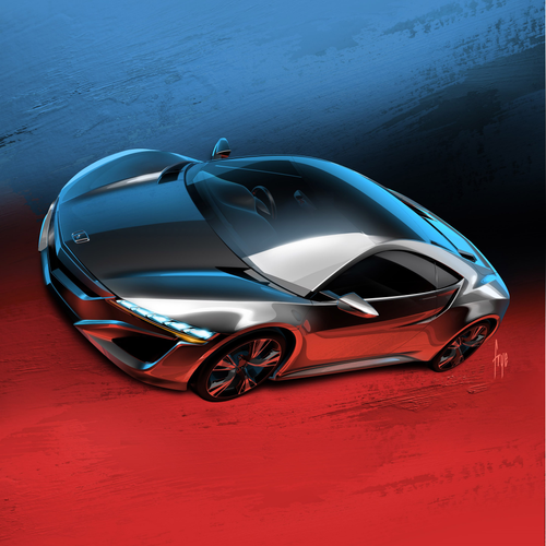 2012 Honda NSX Concept Sketches