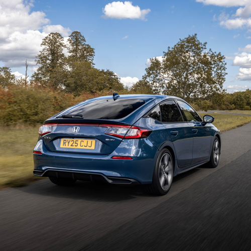 2025 Honda Civic eHEV UK Version Rear View