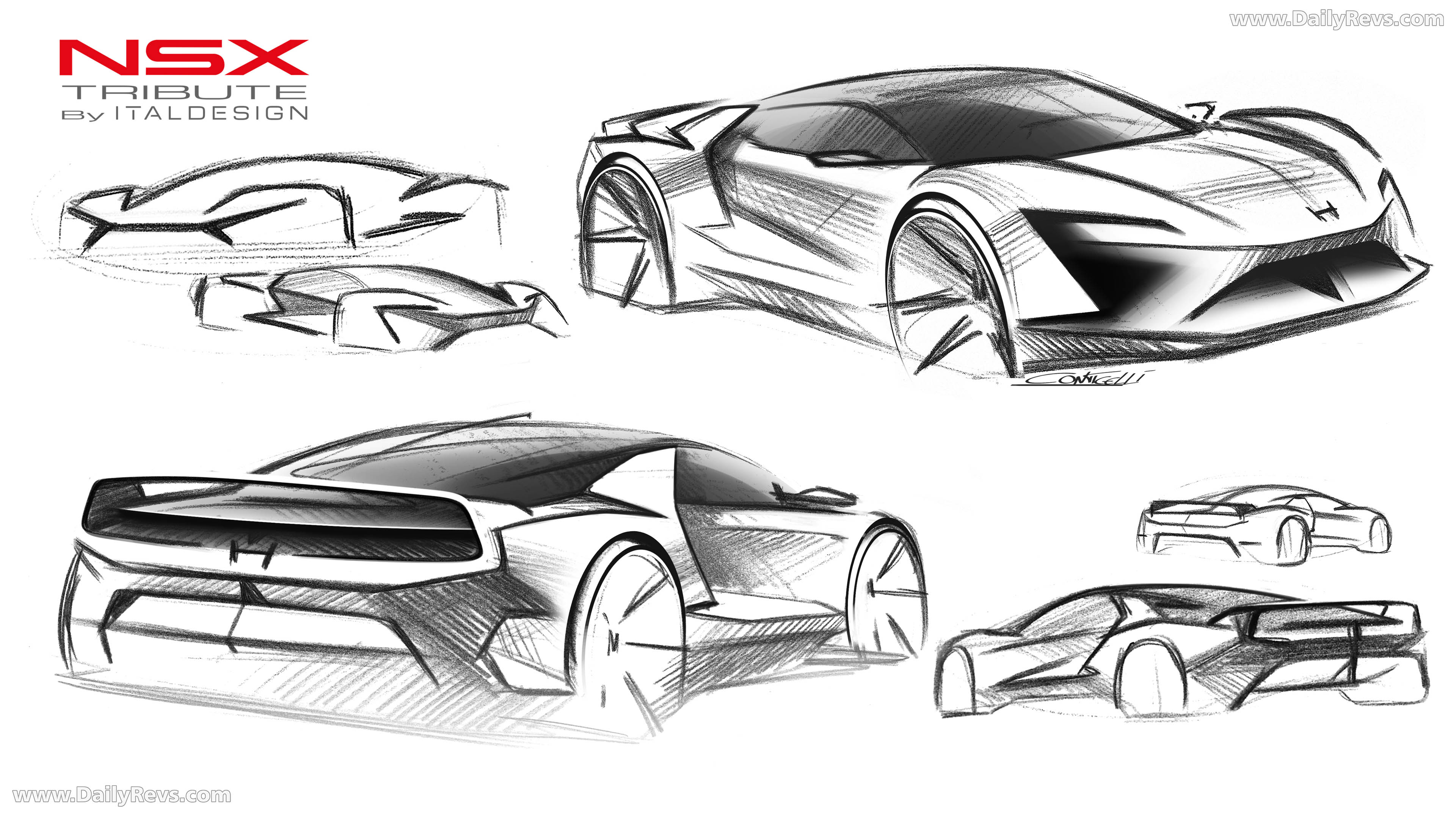 2027 Honda NSX Tribute by Italdesign Sketches