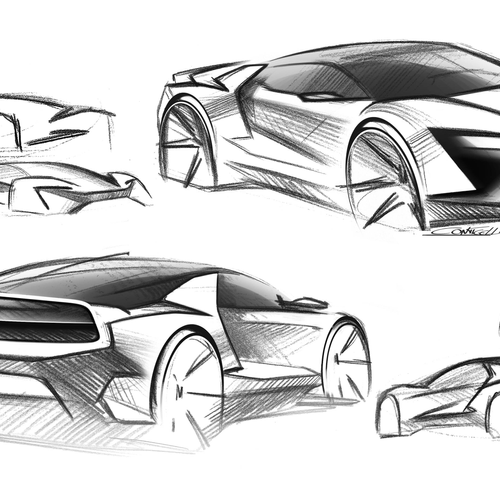 2027 Honda NSX Tribute by Italdesign Sketches
