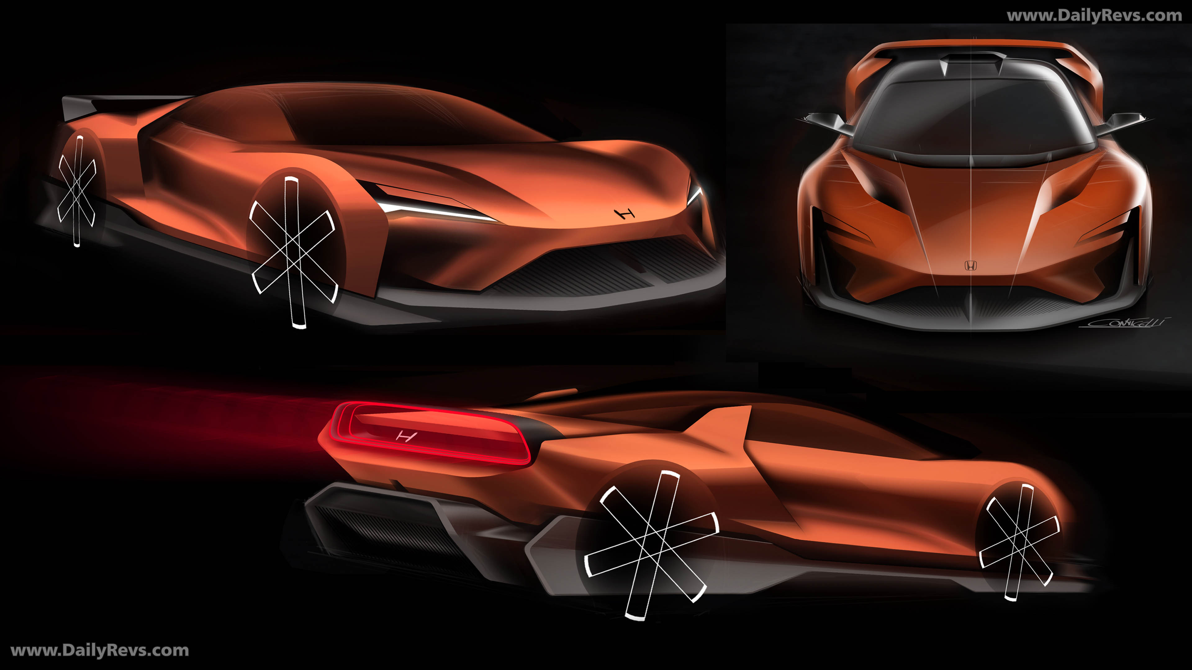 2027 Honda NSX Tribute by Italdesign Sketches