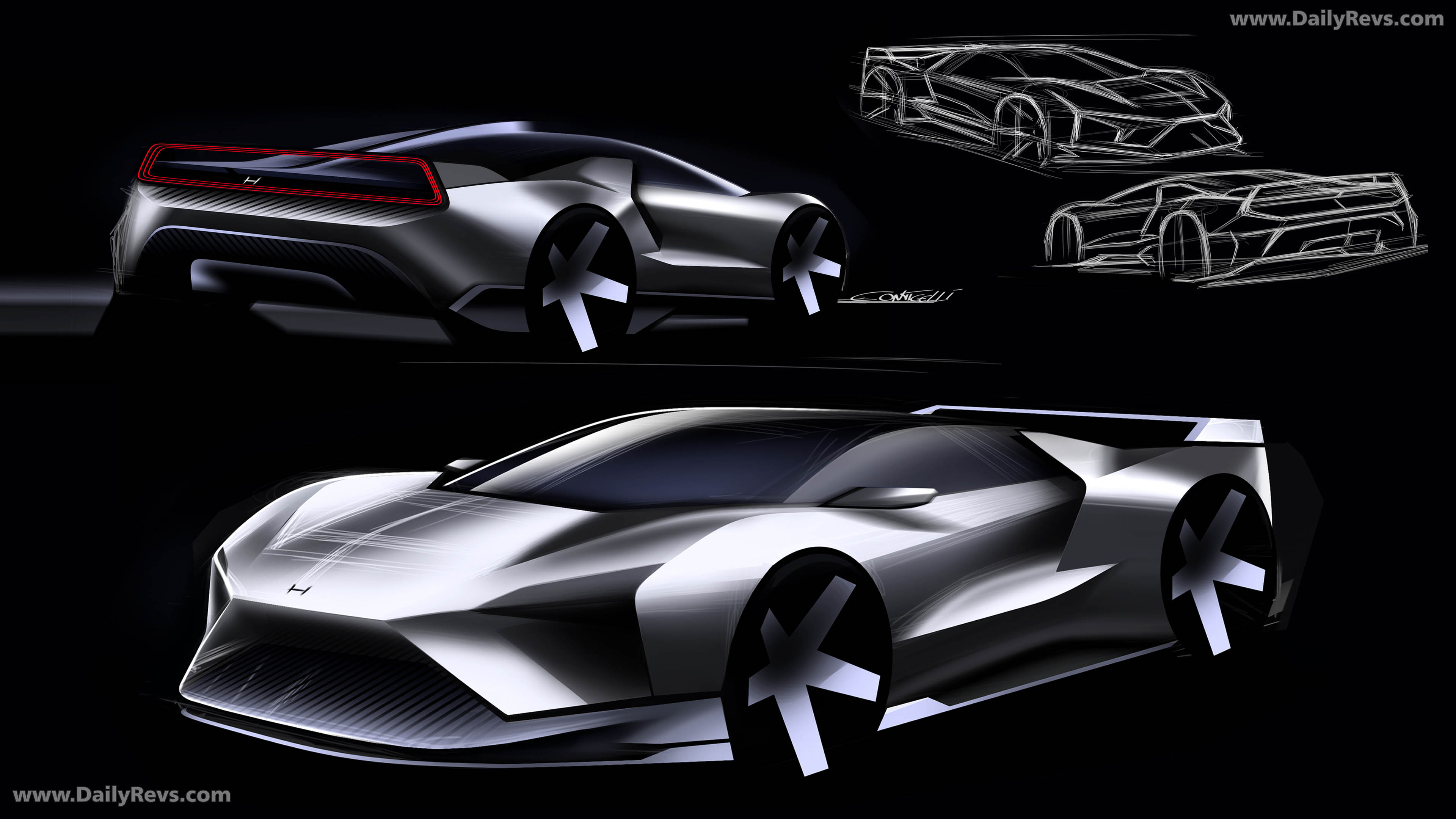 2027 Honda NSX Tribute by Italdesign Sketches