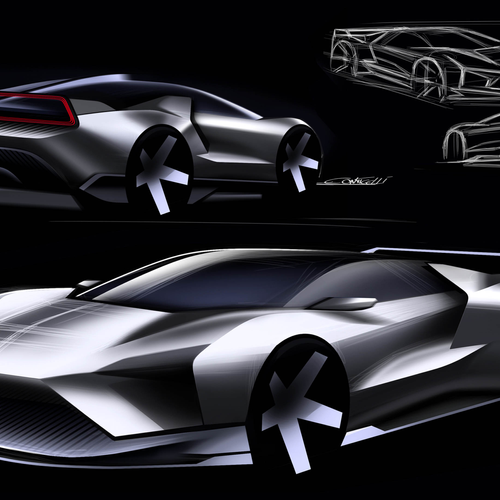 2027 Honda NSX Tribute by Italdesign Sketches
