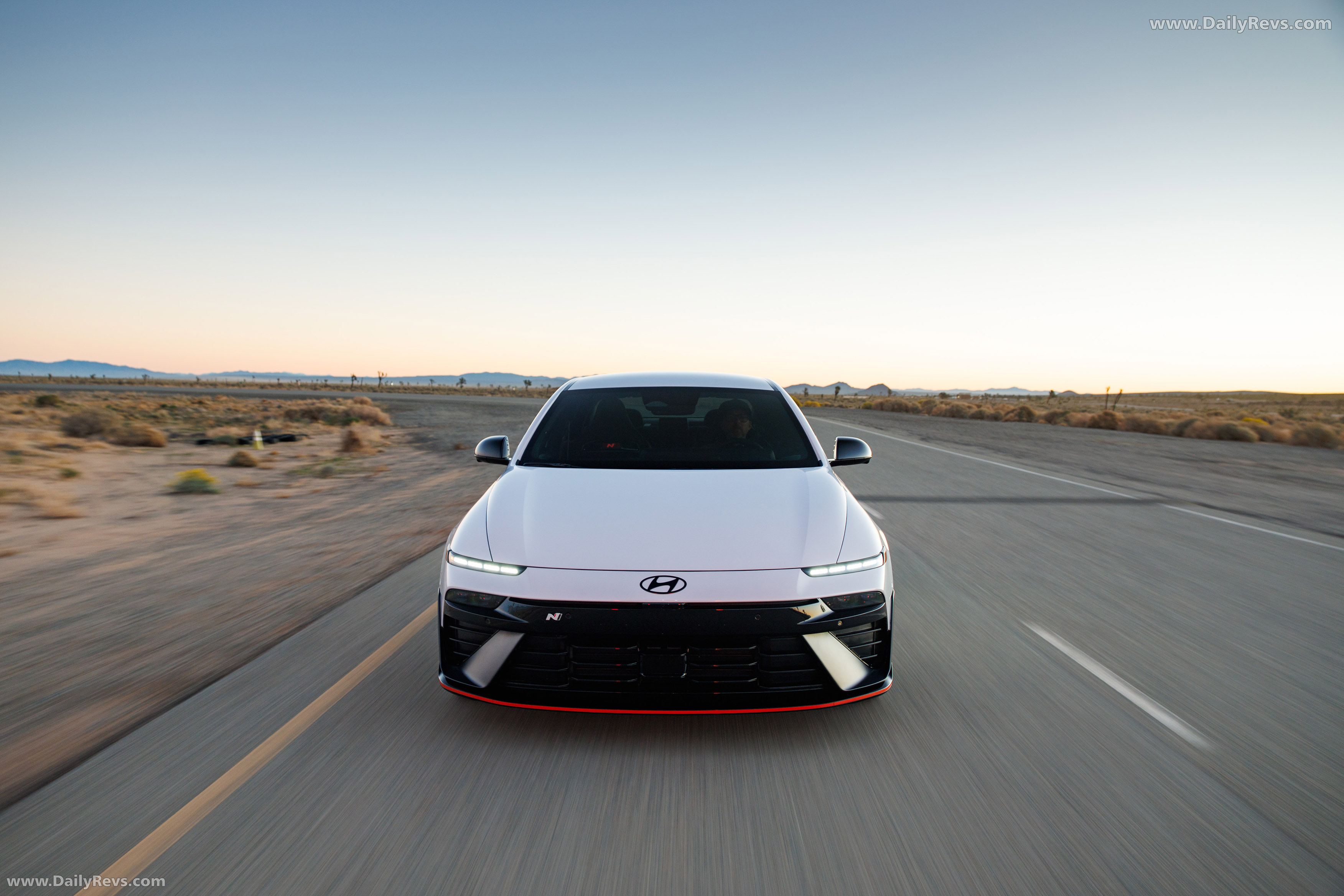 2026 Hyundai IONIQ 6 N Serenity White Pearl Front View