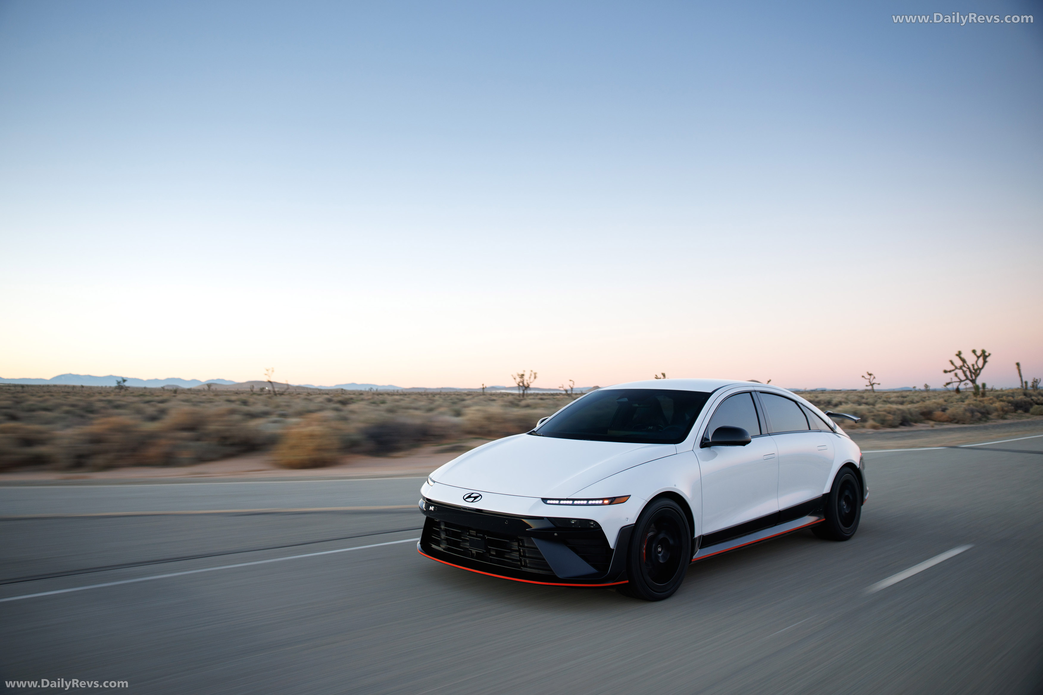 2026 Hyundai IONIQ 6 N Serenity White Pearl Front View