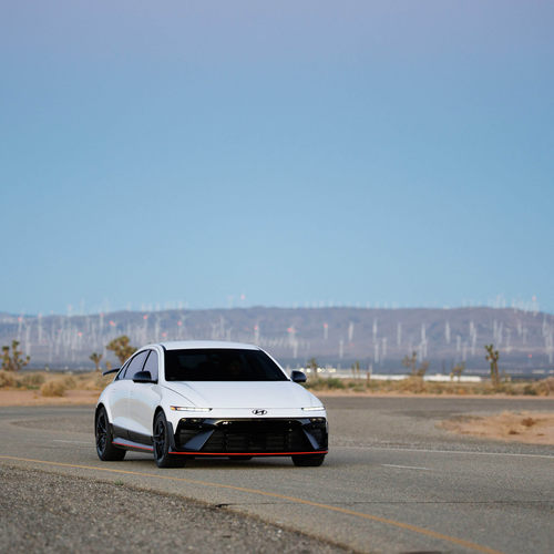 2026 Hyundai IONIQ 6 N Serenity White Pearl Front View