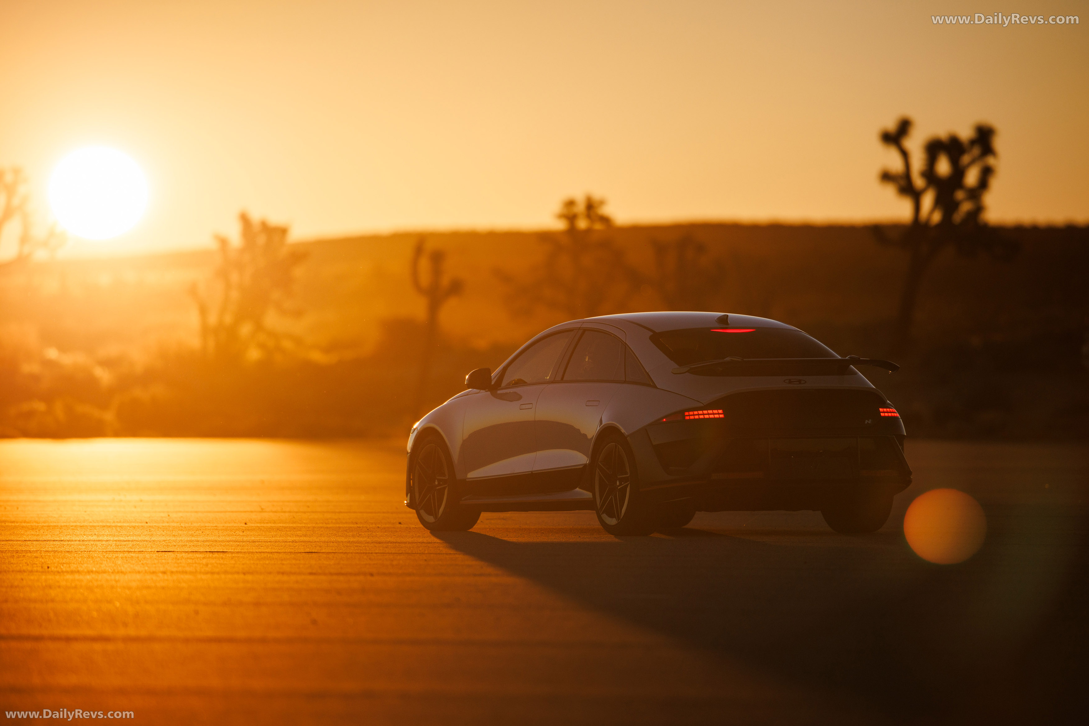 2026 Hyundai IONIQ 6 N Serenity White Pearl Rear View