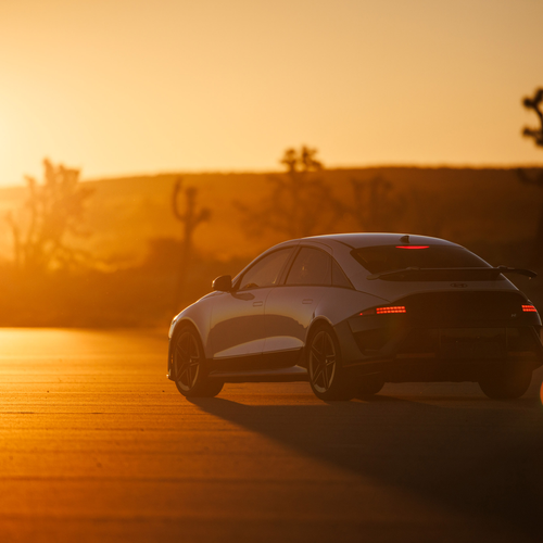 2026 Hyundai IONIQ 6 N Serenity White Pearl Rear View