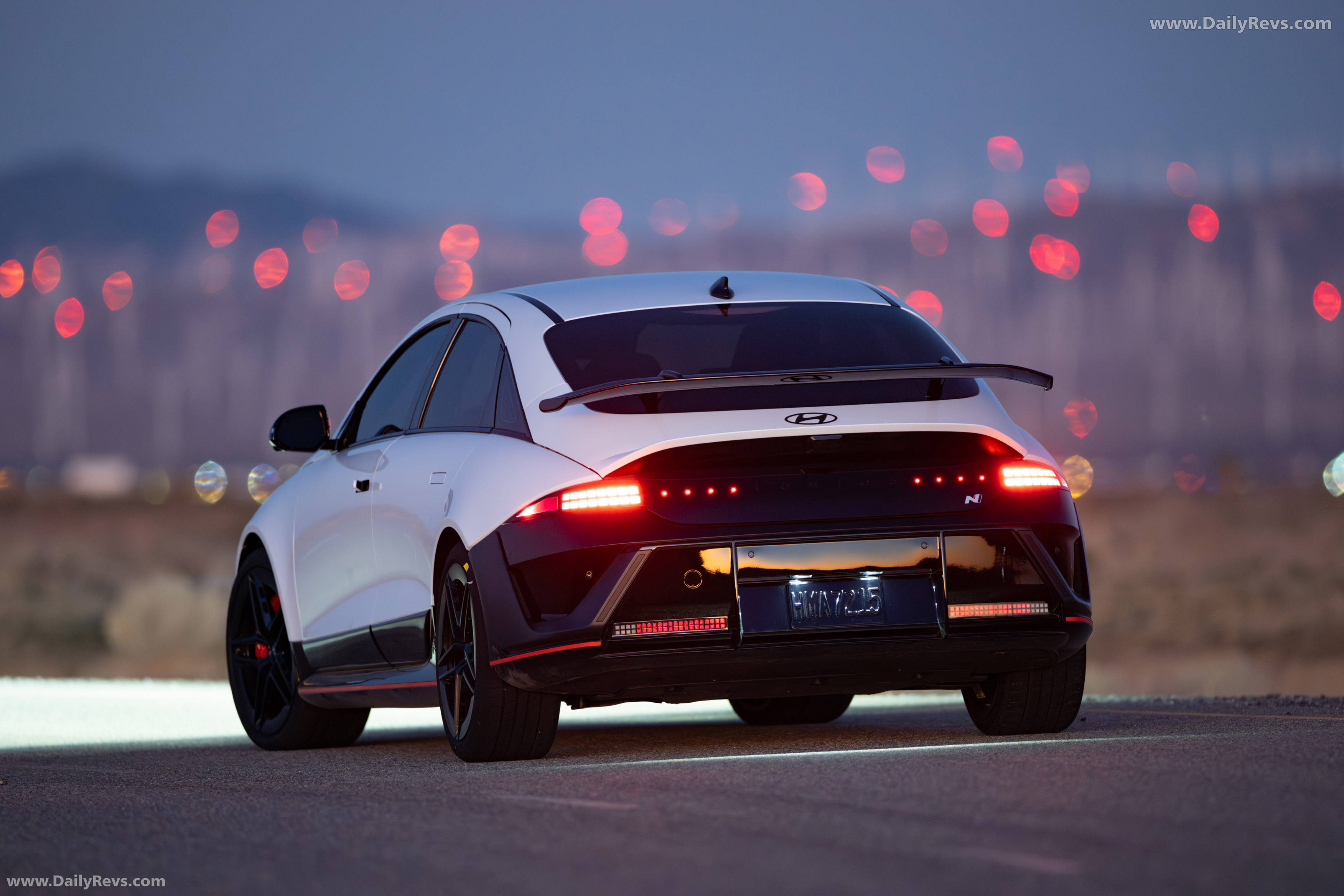 2026 Hyundai IONIQ 6 N Serenity White Pearl Rear View