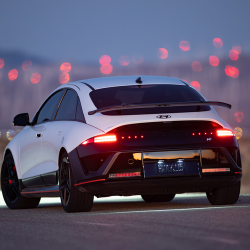 2026 Hyundai IONIQ 6 N Serenity White Pearl Rear View