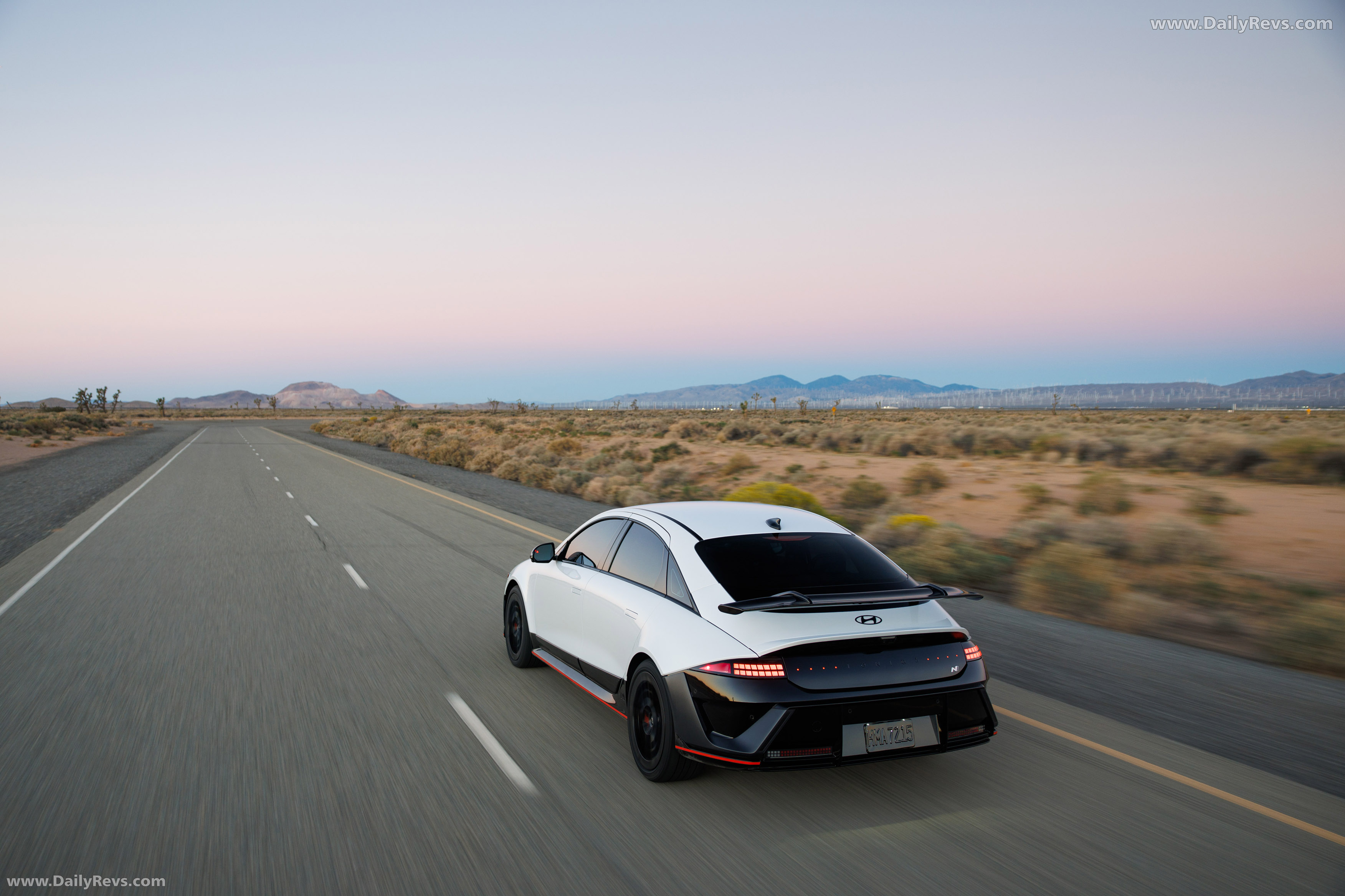 2026 Hyundai IONIQ 6 N Serenity White Pearl Rear View