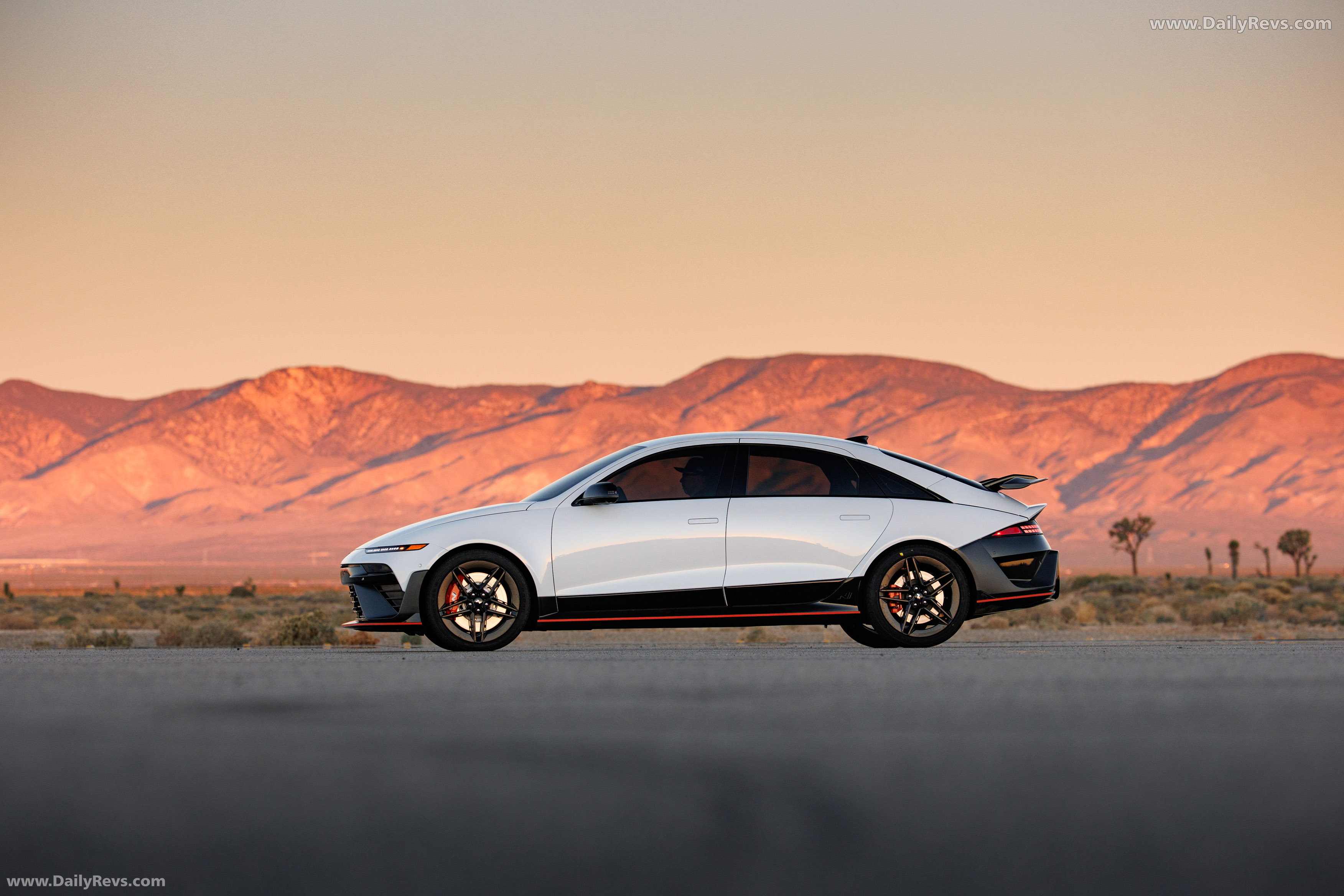 2026 Hyundai IONIQ 6 N Serenity White Pearl Side View