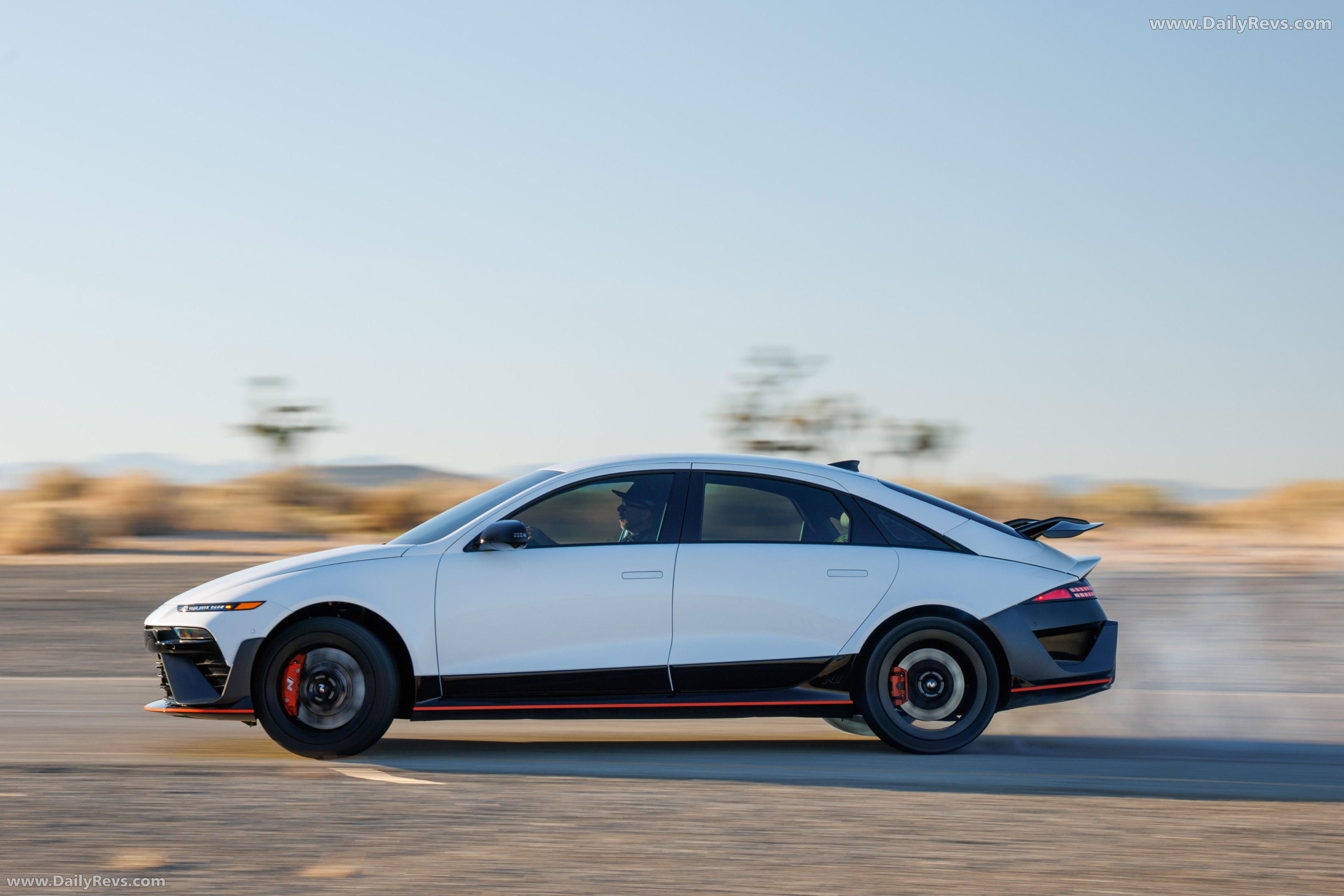 2026 Hyundai IONIQ 6 N Serenity White Pearl Side View
