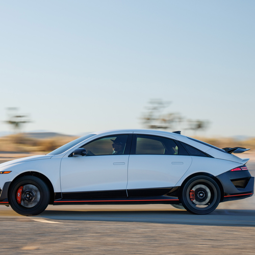 2026 Hyundai IONIQ 6 N Serenity White Pearl Side View