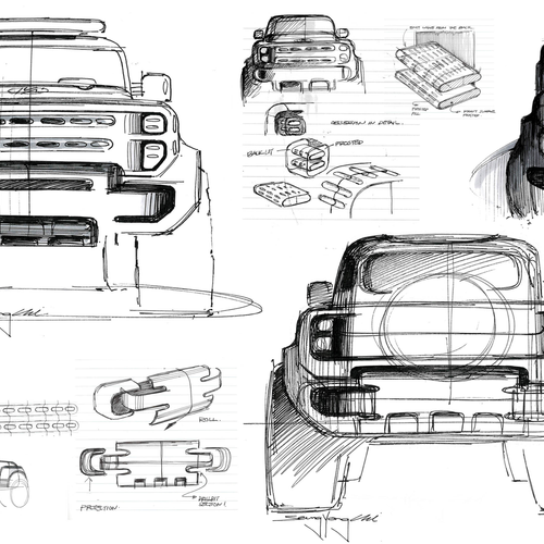 2026 Hyundai Boulder Concept Sketches