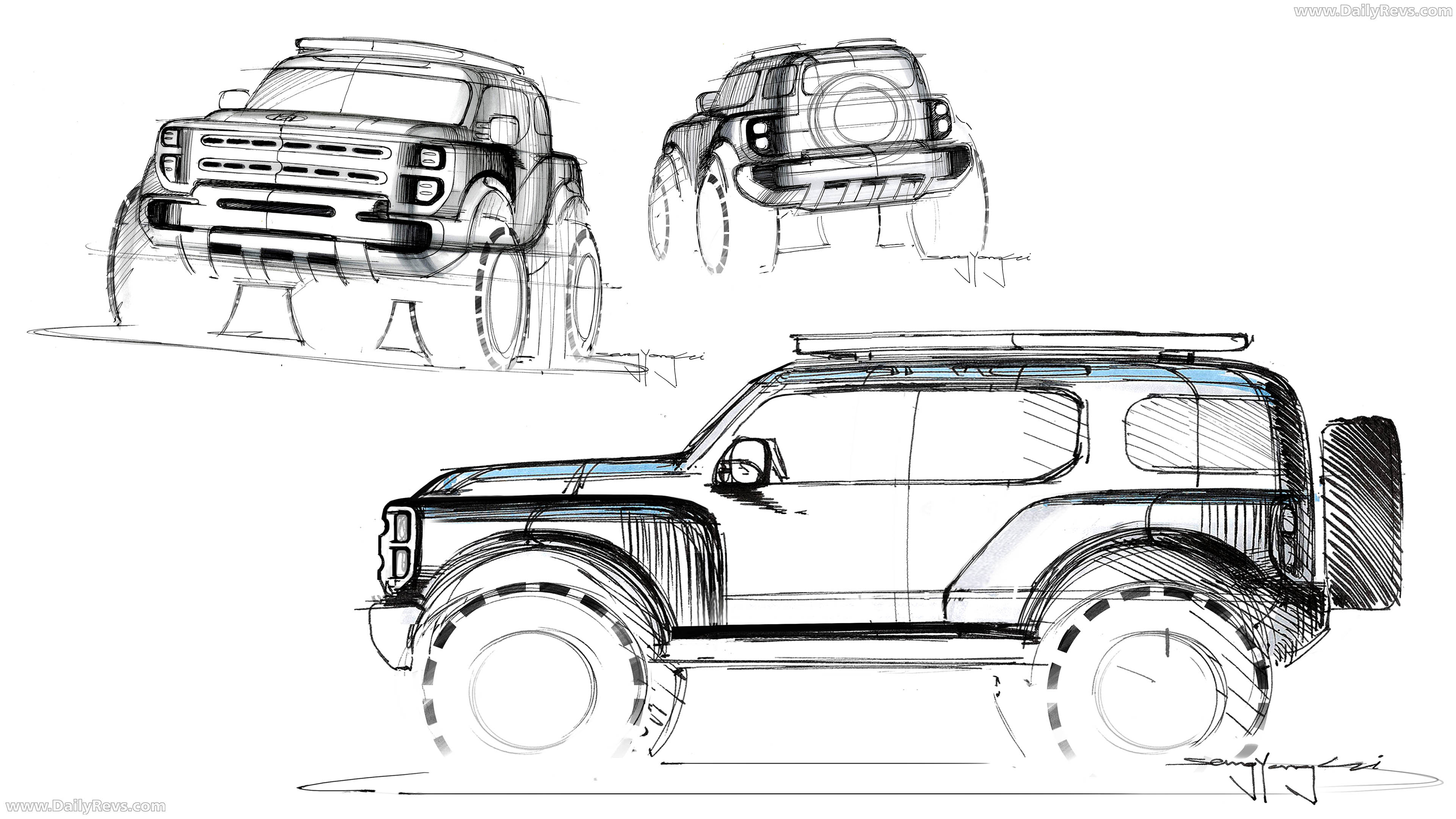 2026 Hyundai Boulder Concept Sketches