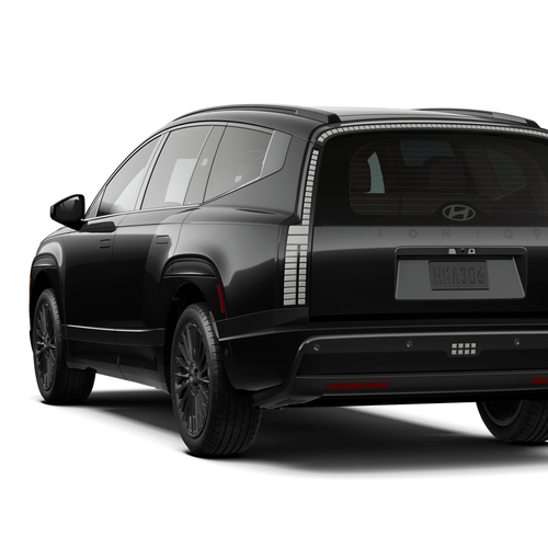 2027 Hyundai Ioniq 9 Calligraphy Black Ink Rear View