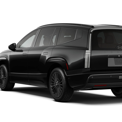 2027 Hyundai Ioniq 9 Calligraphy Black Ink Rear View