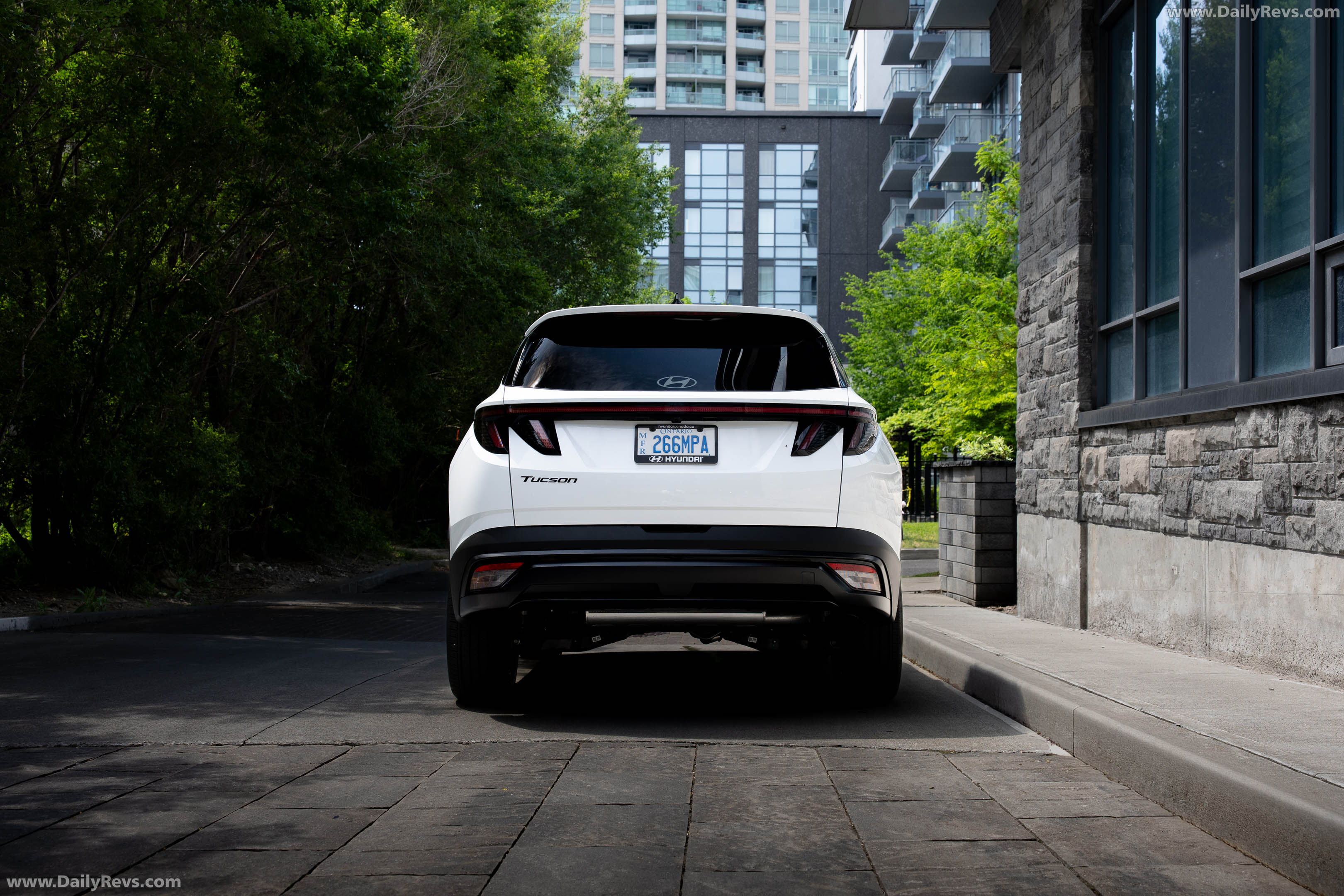 2026 Hyundai Tucson Hybrid Night Edition Rear View