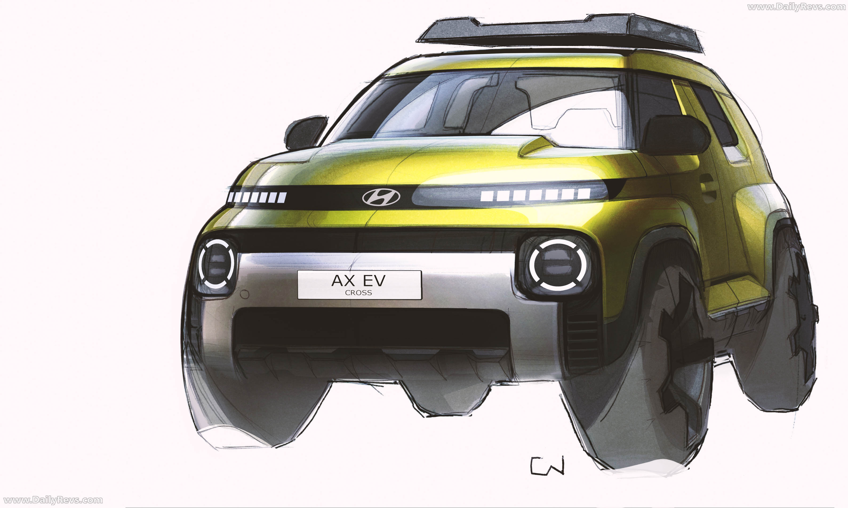 2026 Hyundai Inster Cross UK Version Sketches