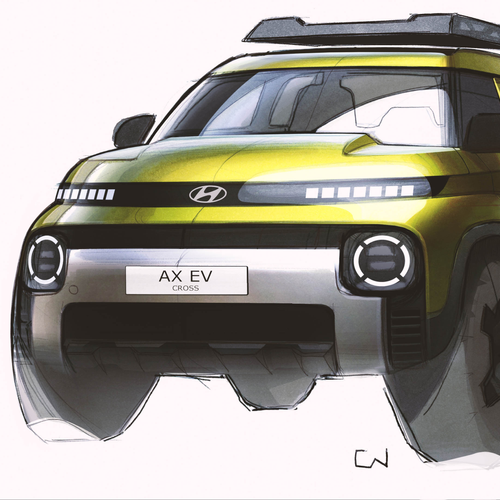 2026 Hyundai Inster Cross UK Version Sketches