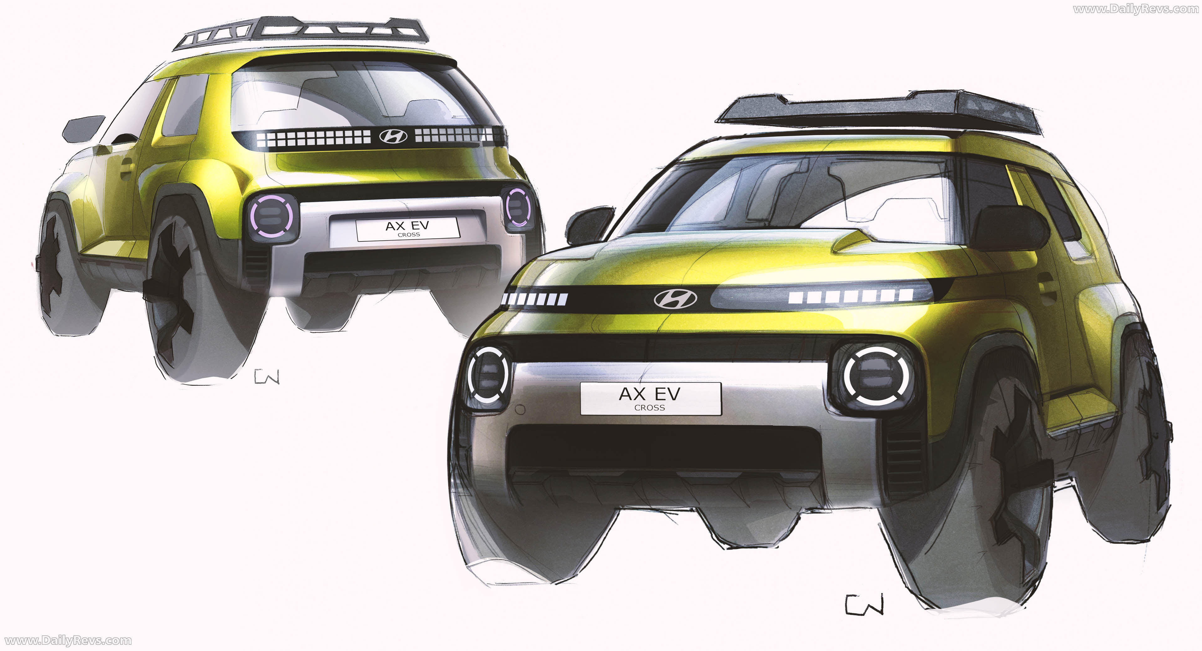2026 Hyundai Inster Cross UK Version Sketches