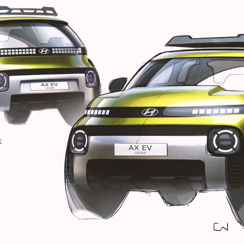 2026 Hyundai Inster Cross UK Version Sketches
