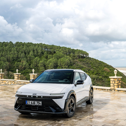 2027 Hyundai IONIQ 3 Atlas White Front View