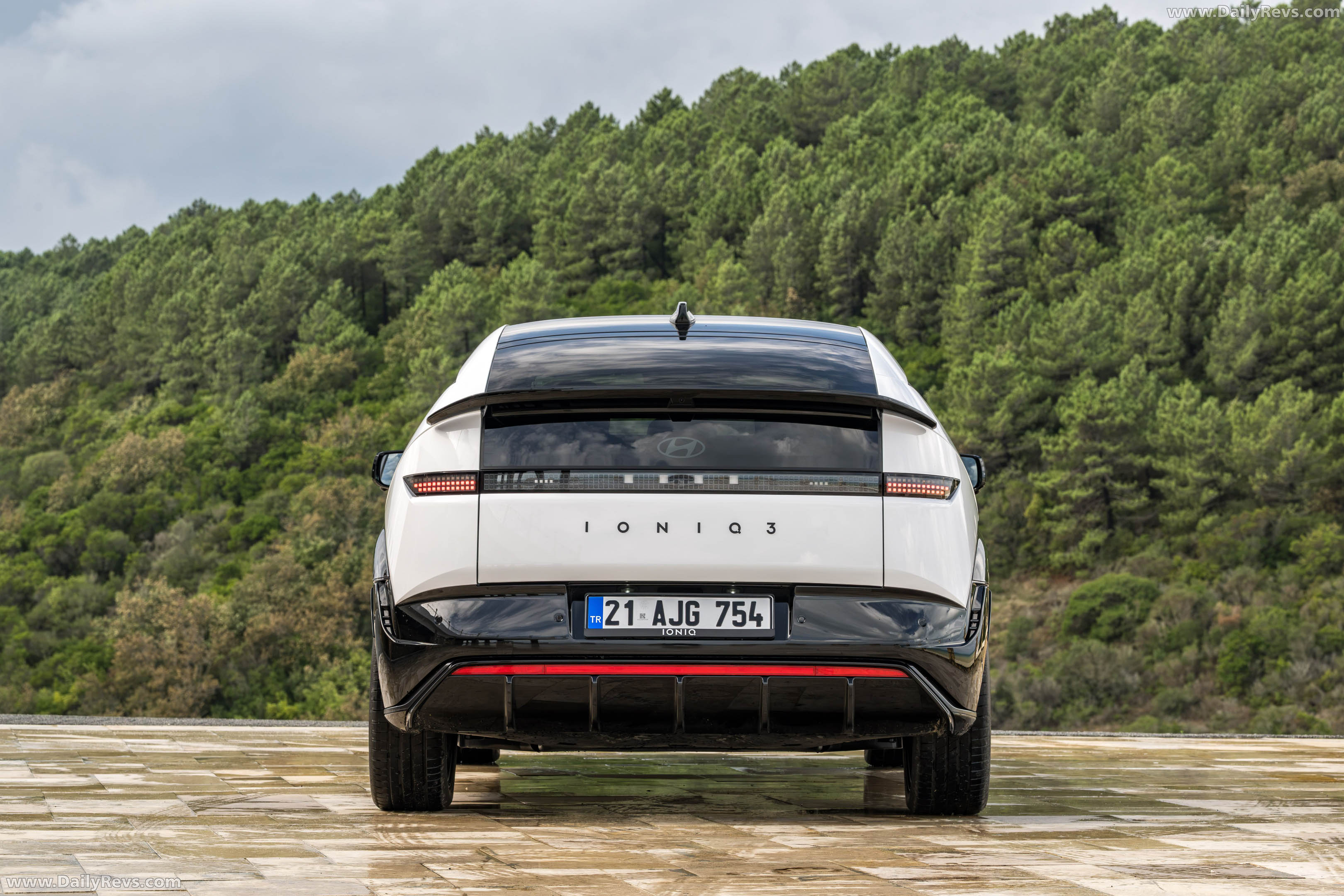 2027 Hyundai IONIQ 3 Atlas White Rear View
