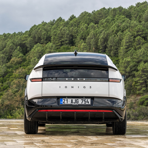 2027 Hyundai IONIQ 3 Atlas White Rear View