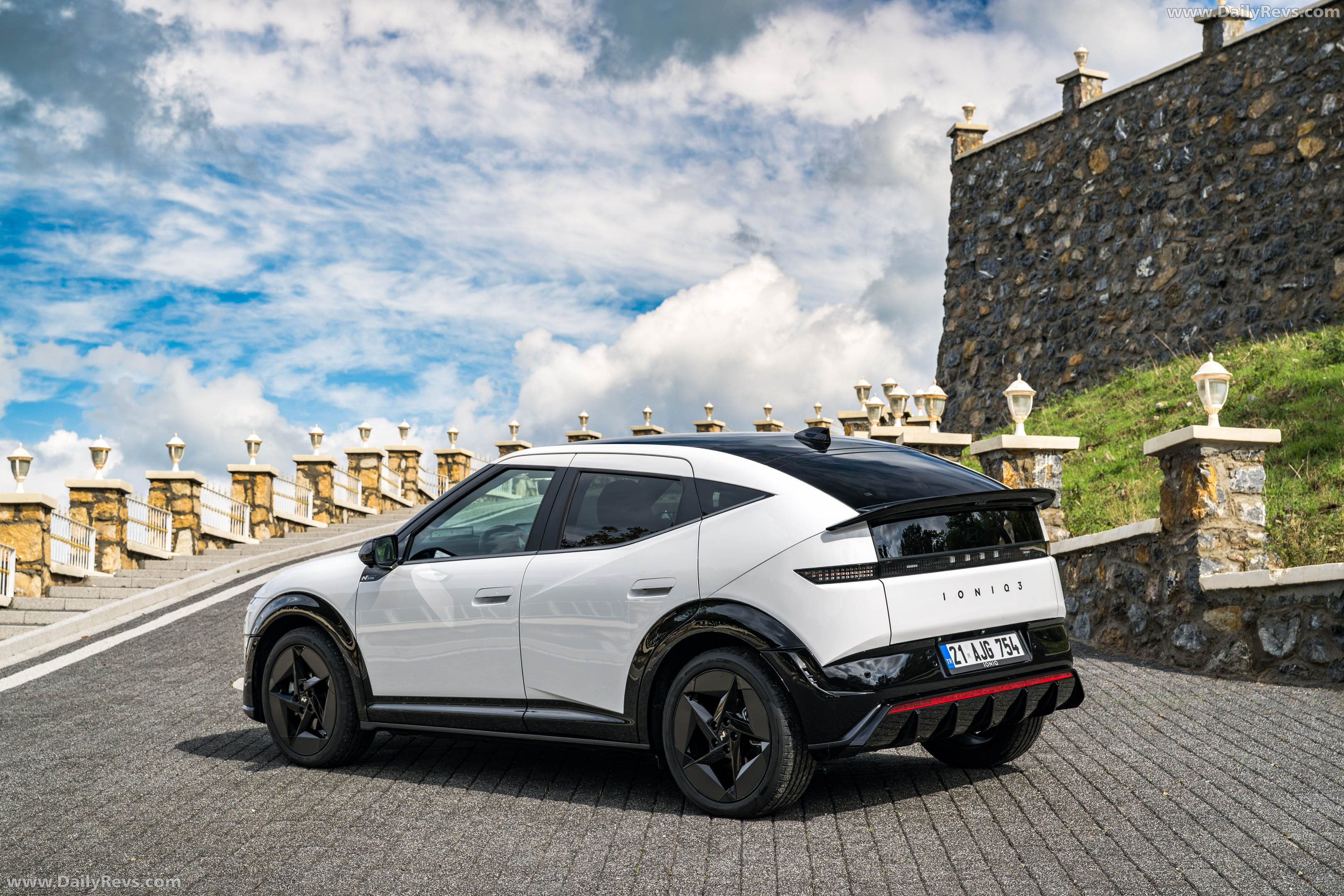 2027 Hyundai IONIQ 3 Atlas White Rear View