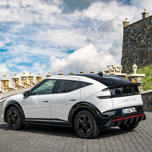 2027 Hyundai IONIQ 3 Atlas White Rear View