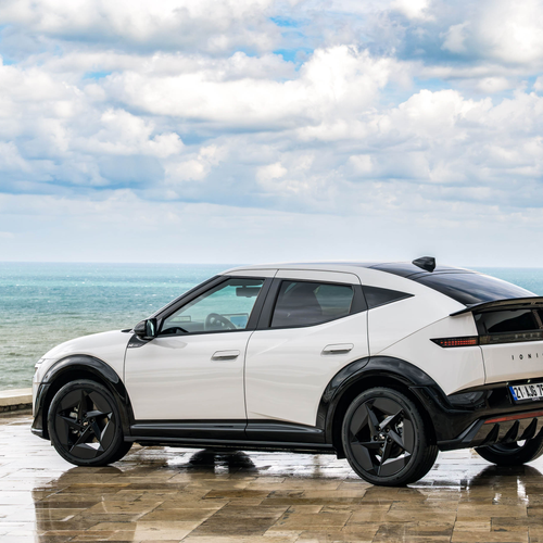 2027 Hyundai IONIQ 3 Atlas White Rear View