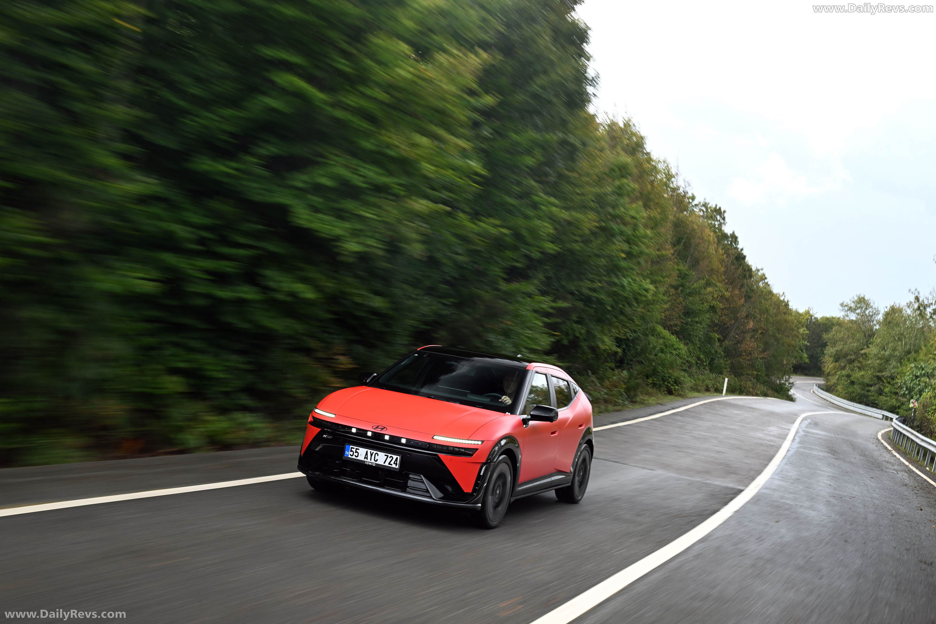 2027 Hyundai IONIQ 3 Fierce Red Matte Front View