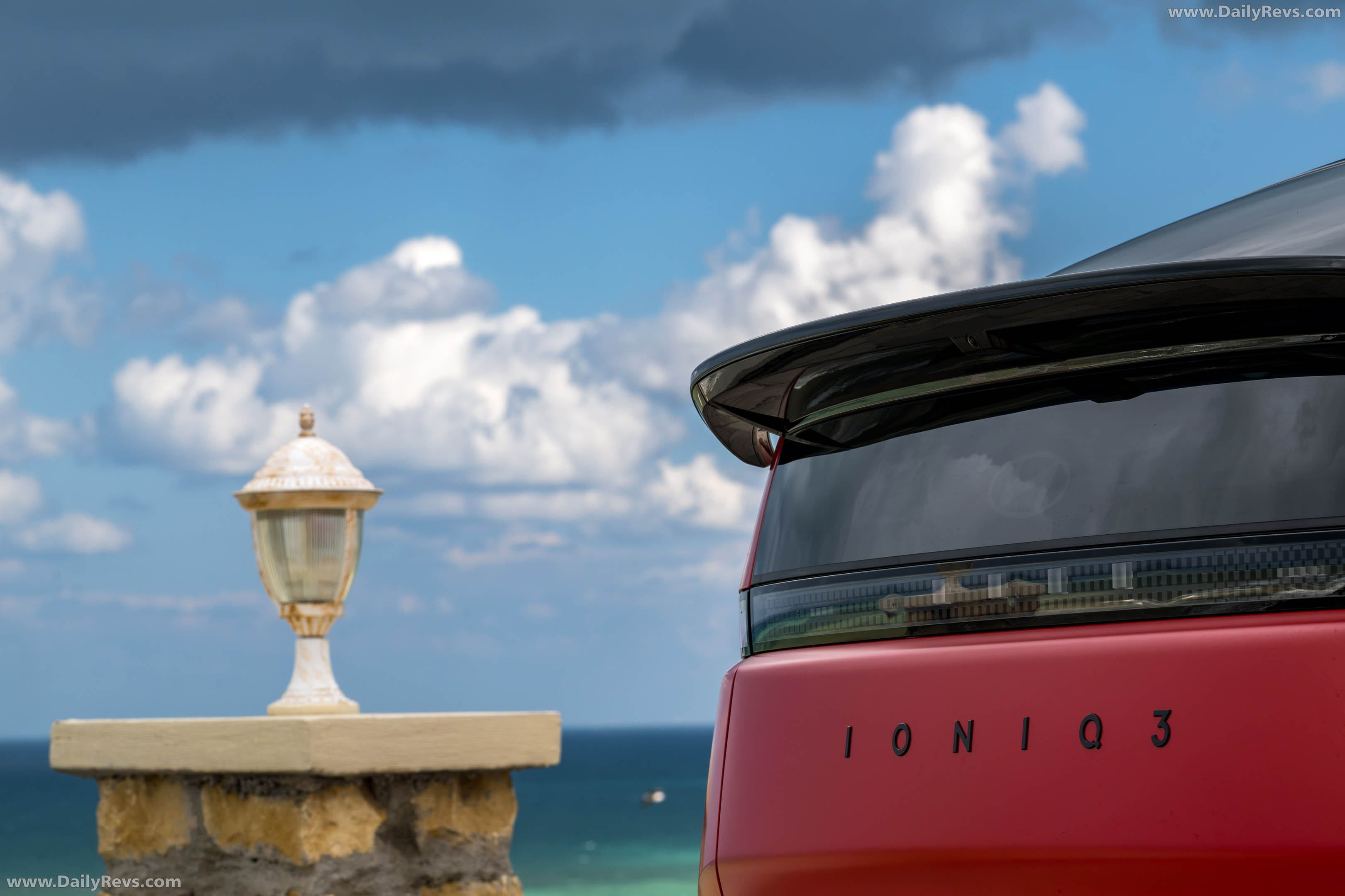 2027 Hyundai IONIQ 3 Fierce Red Matte Exterior