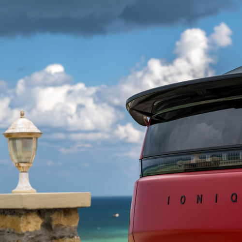 2027 Hyundai IONIQ 3 Fierce Red Matte Exterior