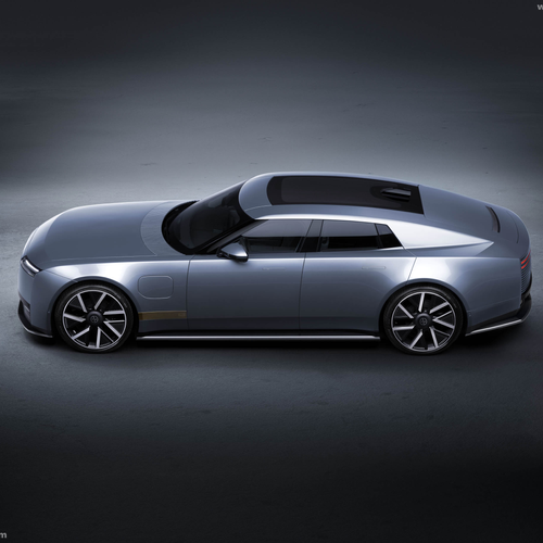 2027 Jaguar Type 01 Compelling Blue Side View