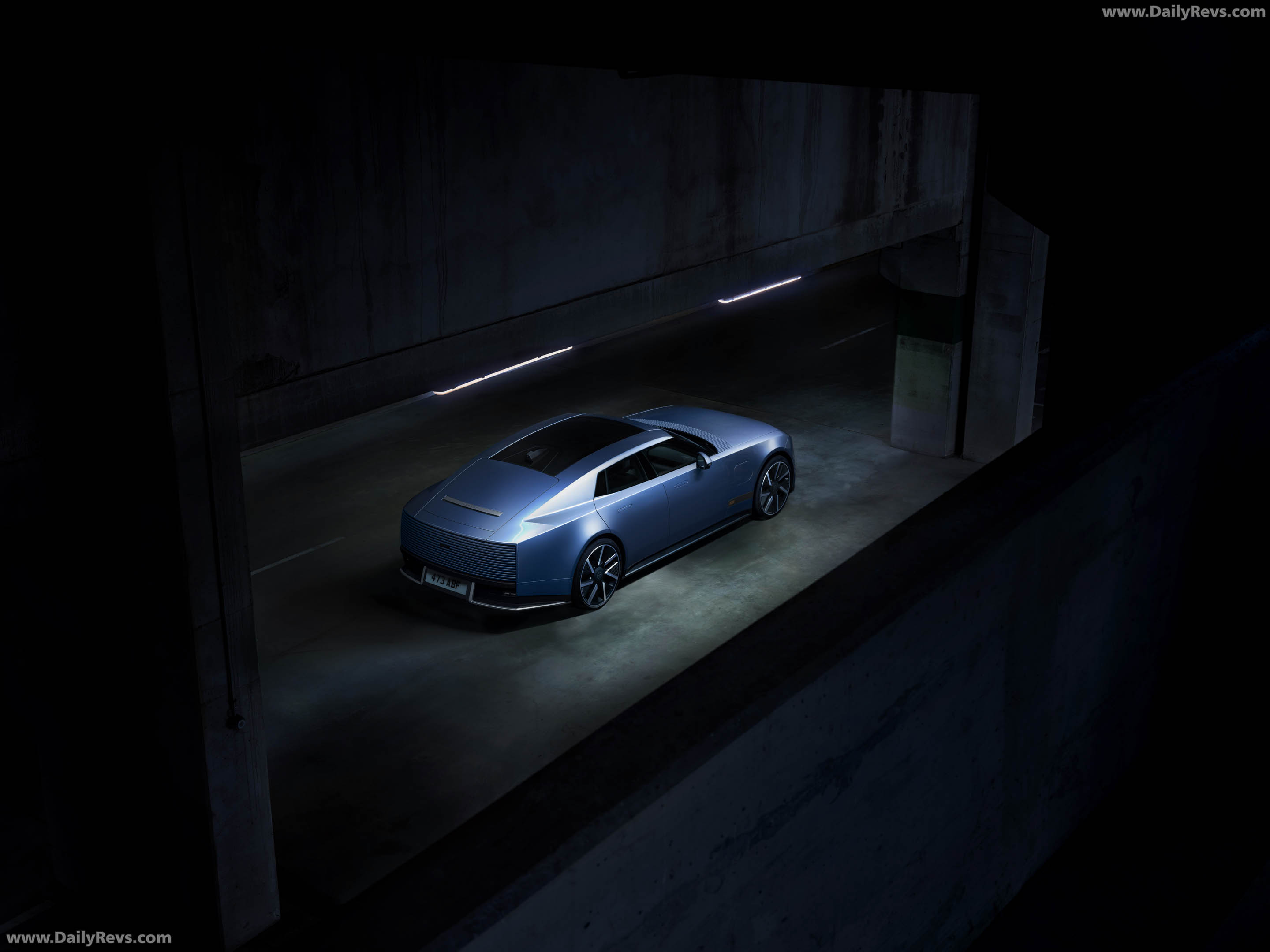 2027 Jaguar Type 01 Compelling Blue Top View