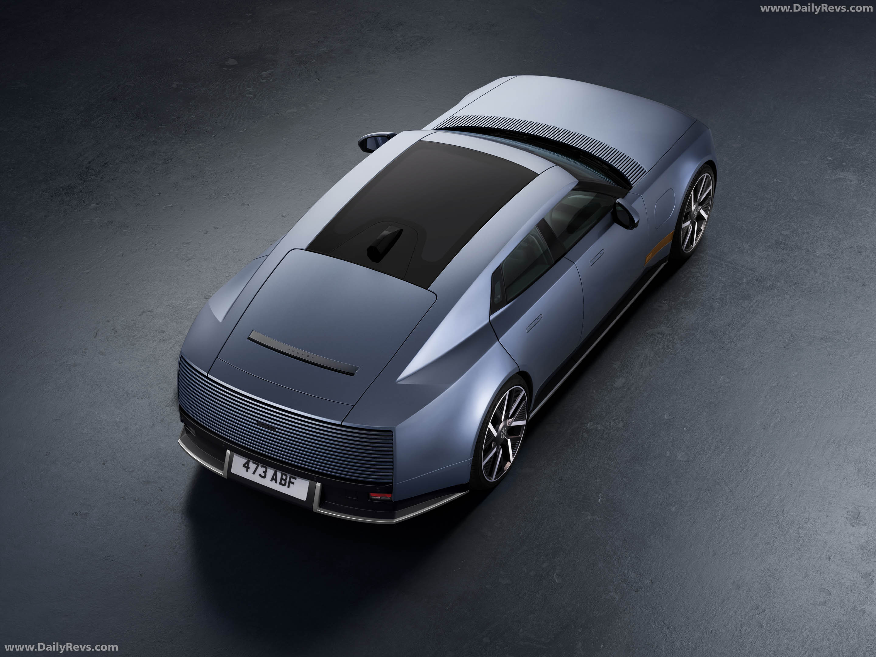 2027 Jaguar Type 01 Compelling Blue Top View