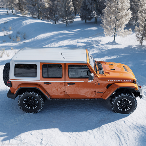 2026 Jeep Wrangler Whitecap Top View