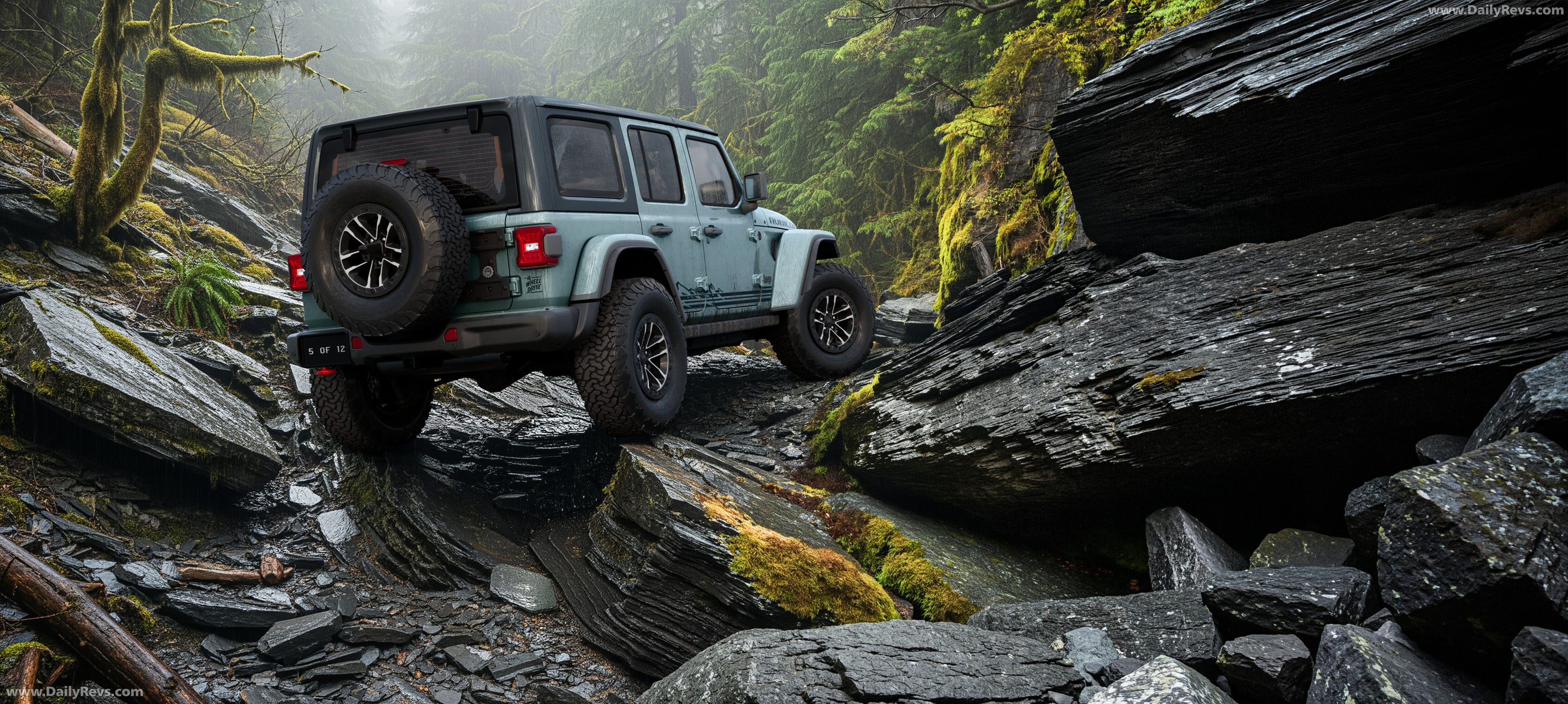 2026 Jeep Wrangler Rockslide Rear View