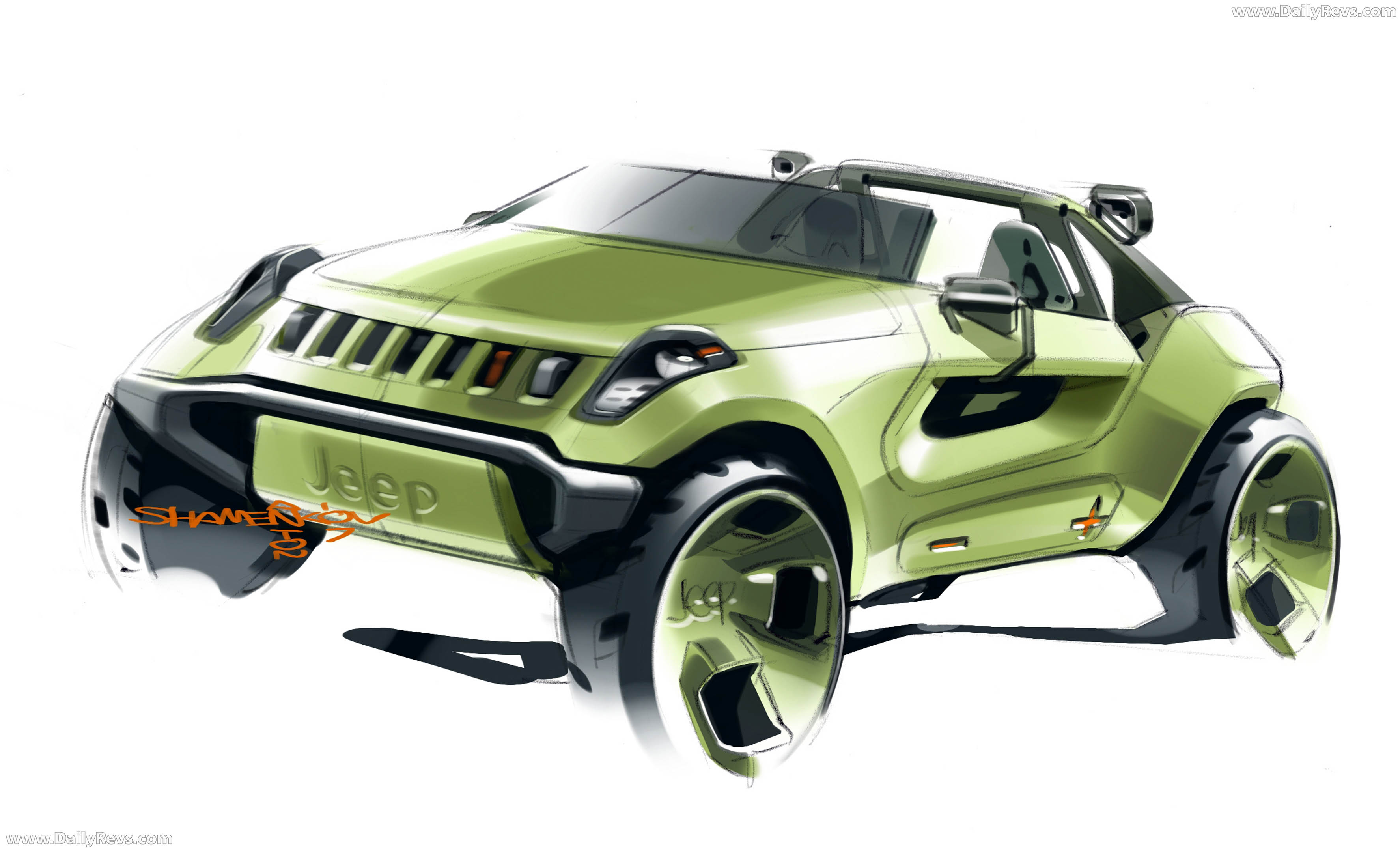 2008 Jeep Renegade Concept Sketches