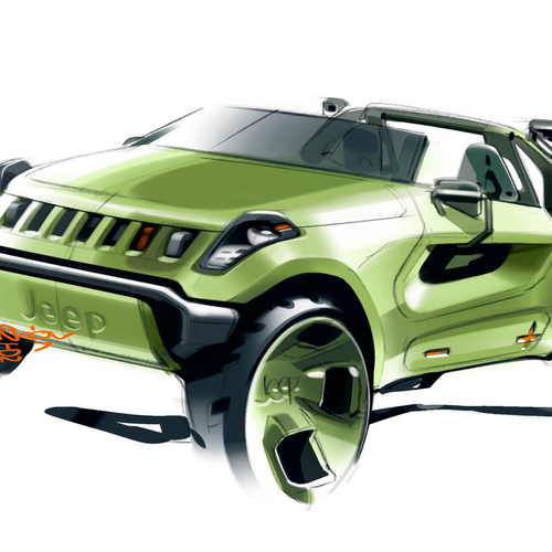 2008 Jeep Renegade Concept Sketches