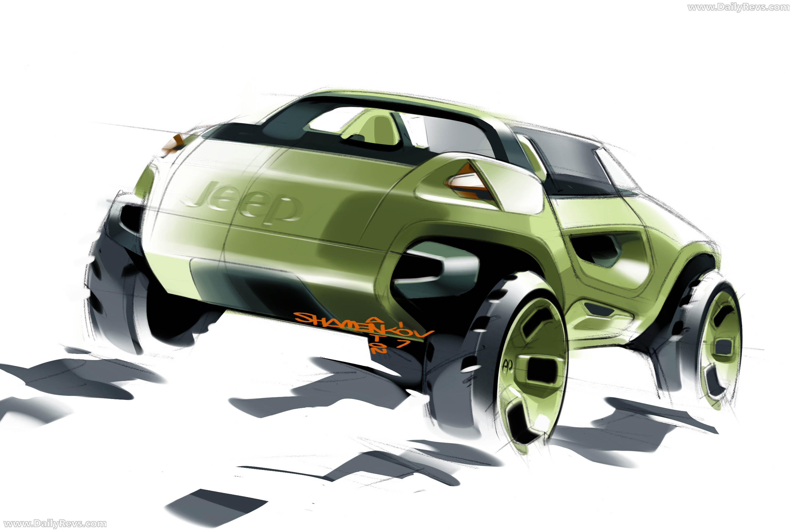 2008 Jeep Renegade Concept Sketches