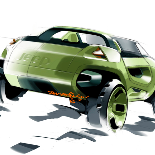 2008 Jeep Renegade Concept Sketches