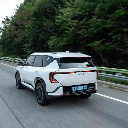 2026 Kia EV5 GT-Line White Pearl Rear View