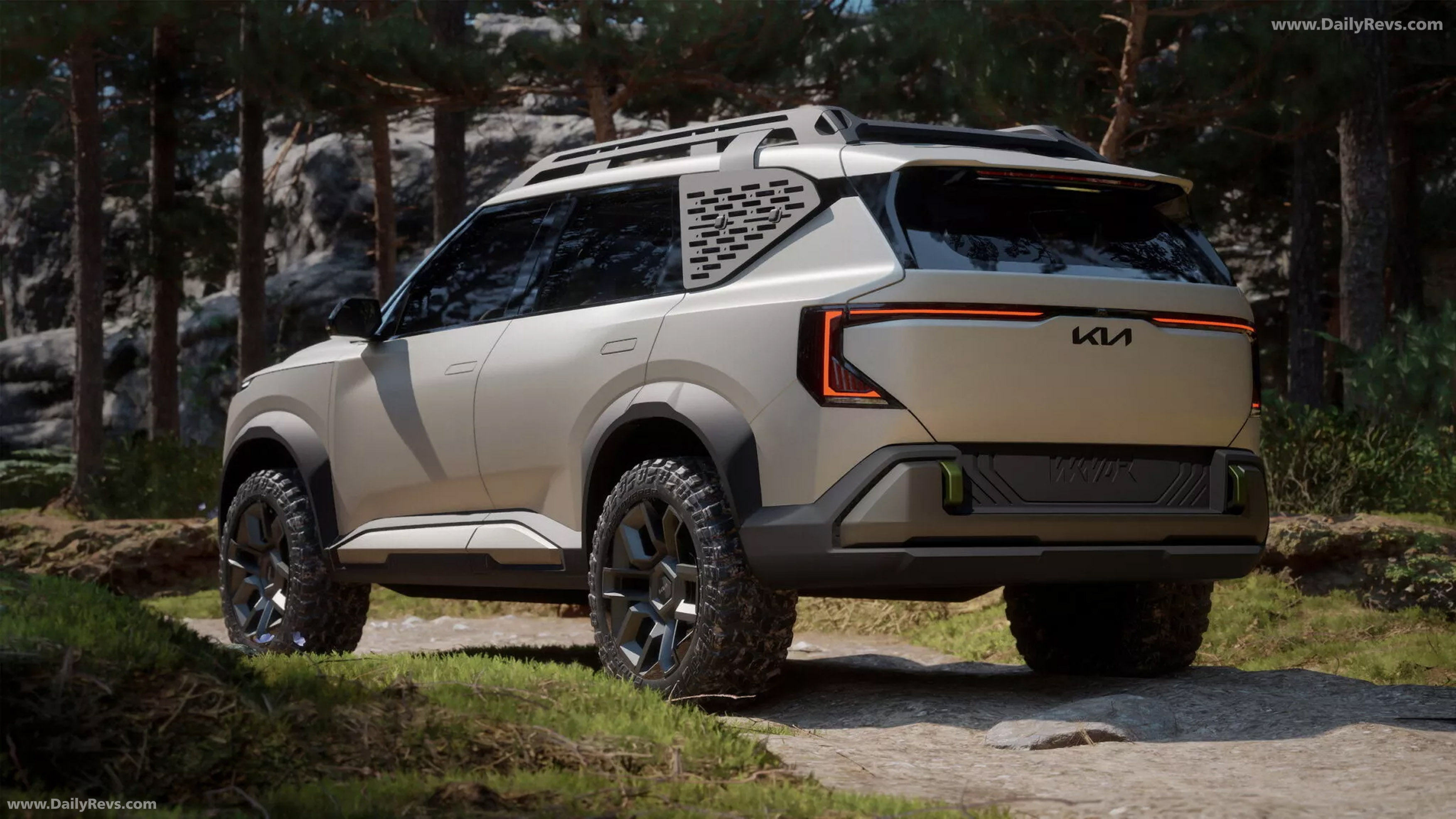 2025 Kia EV5 WKNDR Concept Rear View