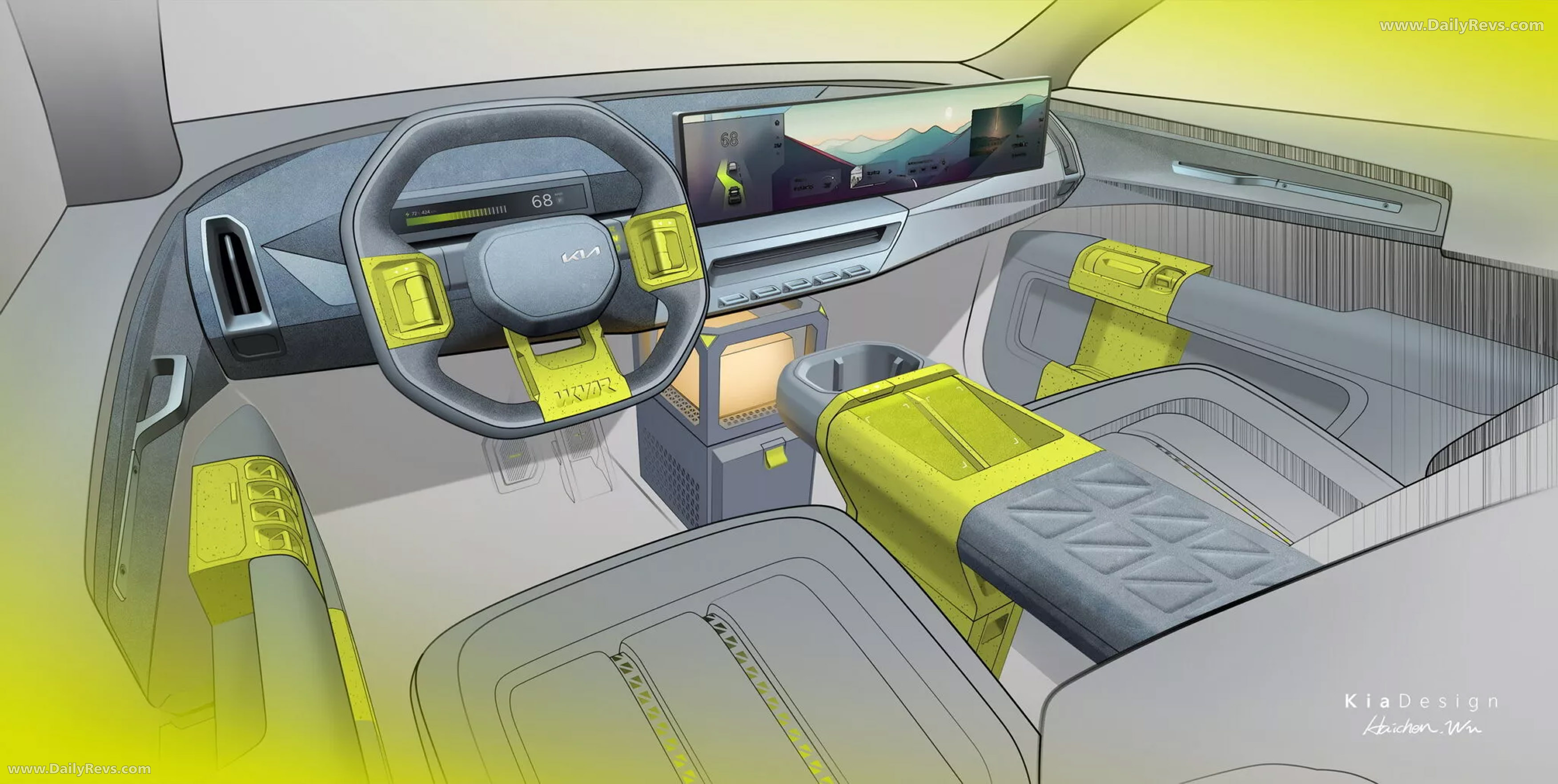 2025 Kia EV5 WKNDR Concept Sketches