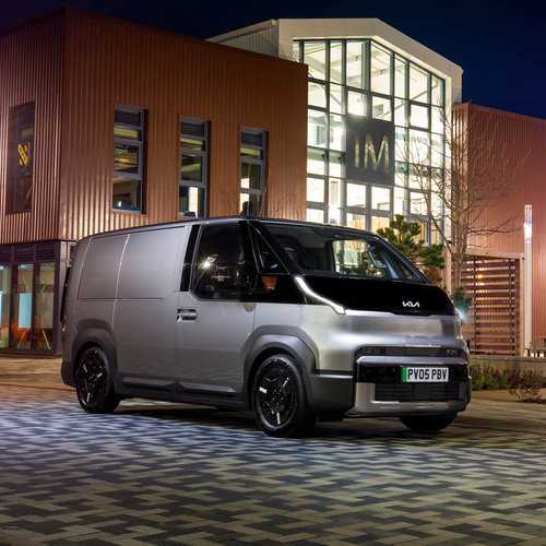 2026 Kia PV5 Cargo Steel Grey Front View