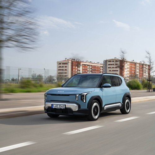 2027 Kia EV2 Frost Blue Front View